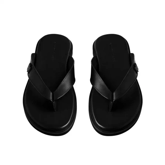 Shadow Black Sandals